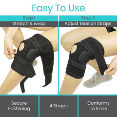 Hinged Knee Brace (2 Pack) – Relieves ACL, MCL, Meniscus Tear – Lightweight, Com