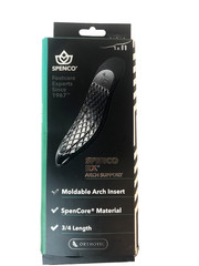 Spenco RX Orthotic Arch Support Moldable 3/4 Length Shoe Insoles Inserts Pair