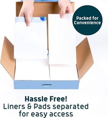 Toilet Bowl Liners with Super Absorbent Pads – Value Pack 50 Count Universal …