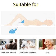 Urinal 2000ml Unisex Female Male Potty (L Blue) – Portable Pee Bottle for Travel