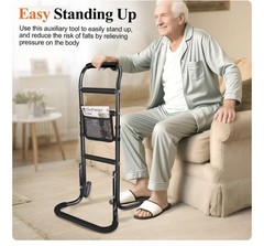Sit Stand Assist Aid for Elderly, Height-Adjustable Support