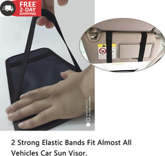 Lofrcin Handicap Placard Holder for Auto, 1 PCS Black Visor Placard Holder, Hand
