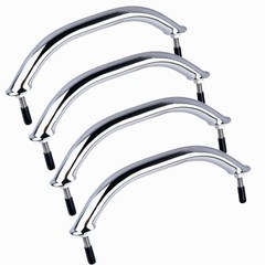 4X Stainless Steel 9“ Boat Polished Grab Handle Round Tube Grab Bar Handrail