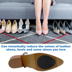 12 PCS Non Slip Shoe Sole Bottom Protector – Self-Adhesive Rubber Black