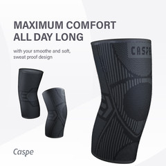 2-Pack Knee Sleeve Compression Brace Support Sport Joint Pain Arthritis Relief