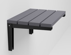 Natural Solid Wood Folding Shower Seat Wall Mounted Bath Stool Shower Bench