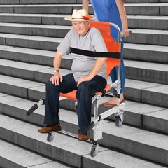Multi-function Mobility Chair Emergency Stair Climbing Wheelchair W/safety Strap