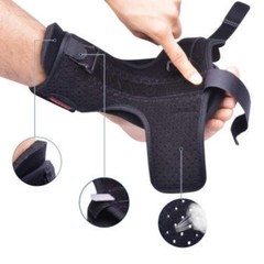 Plantar Fasciitis Foot Drop Splint Orthotic Brace Support Night Splint Black