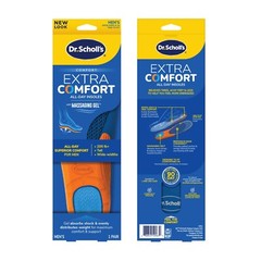 Shoe Insoles EXTRA Arch Support Massaging Gel Mens 8-14 Insoles 1pair