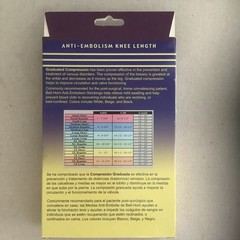 Anti Embolism Bell-Horn Stockings 18 mmHg Compression Closed Toe Beige XXX Large