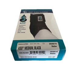 MedSpec ASO w/ Plastic Stays Ankle Stabilizer Black Medium 264014