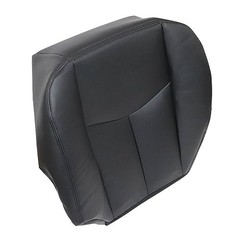Driver Side Bottom Replacement Seat Cover Black & Foam Cushion Black 132
