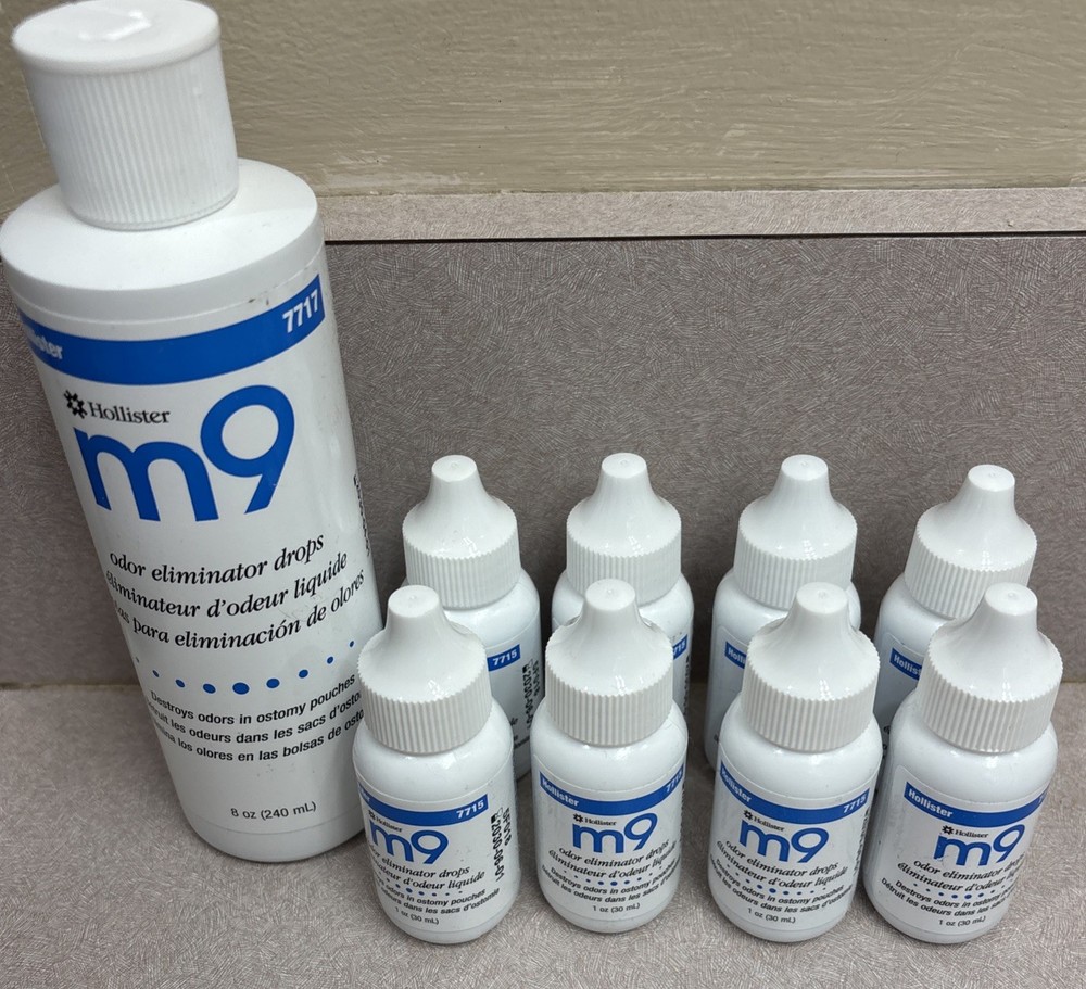 Hollister M9 Odor Eliminator Drops 1oz Bottles 12 Count & 1 8oz Bottle Exp: 2030