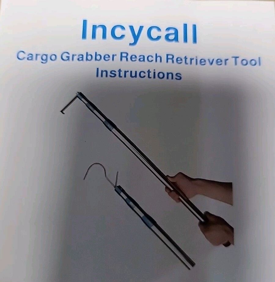 6.5 Ft Heavy Duty Truck Telescoping Pull Pole Cargo Grabber Reach Retriever Tool