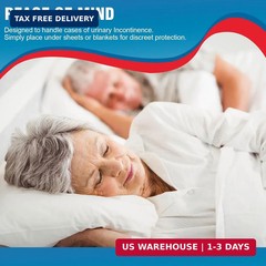 BIGGMED Tear-Resistant Incontinence Bed Pads 40“ x 36“ 130 Gram Heavy Duty (25