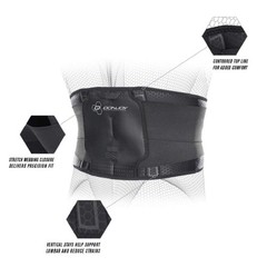 DonJoy Performance Bionic Back Wrap Lower Pain, Small (Waist: 29″ – 33″)