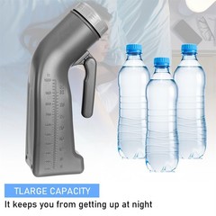 Urinals for Men Urinal Bottles Pee Bottle Camping Portable 27*8CM, Grey