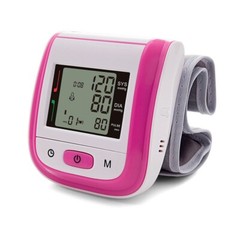 New Automatic Wrist LCD Digital Wrist Blood Pressure Cuff Meter Counter 5 Color