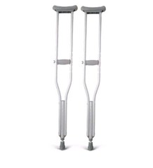 Medline MDSV80535 Standard Aluminum Crutches, Adult, 1 Pair New! 