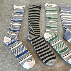 Tommie Copper Compression Socks Multicolor Striped 8-pack. 4 Thigh High 4 Ankle