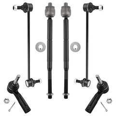 6pcs Front Sway Bar End Links Inner+Outer Tie Rods for Chevy Cobalt HHR 2005
