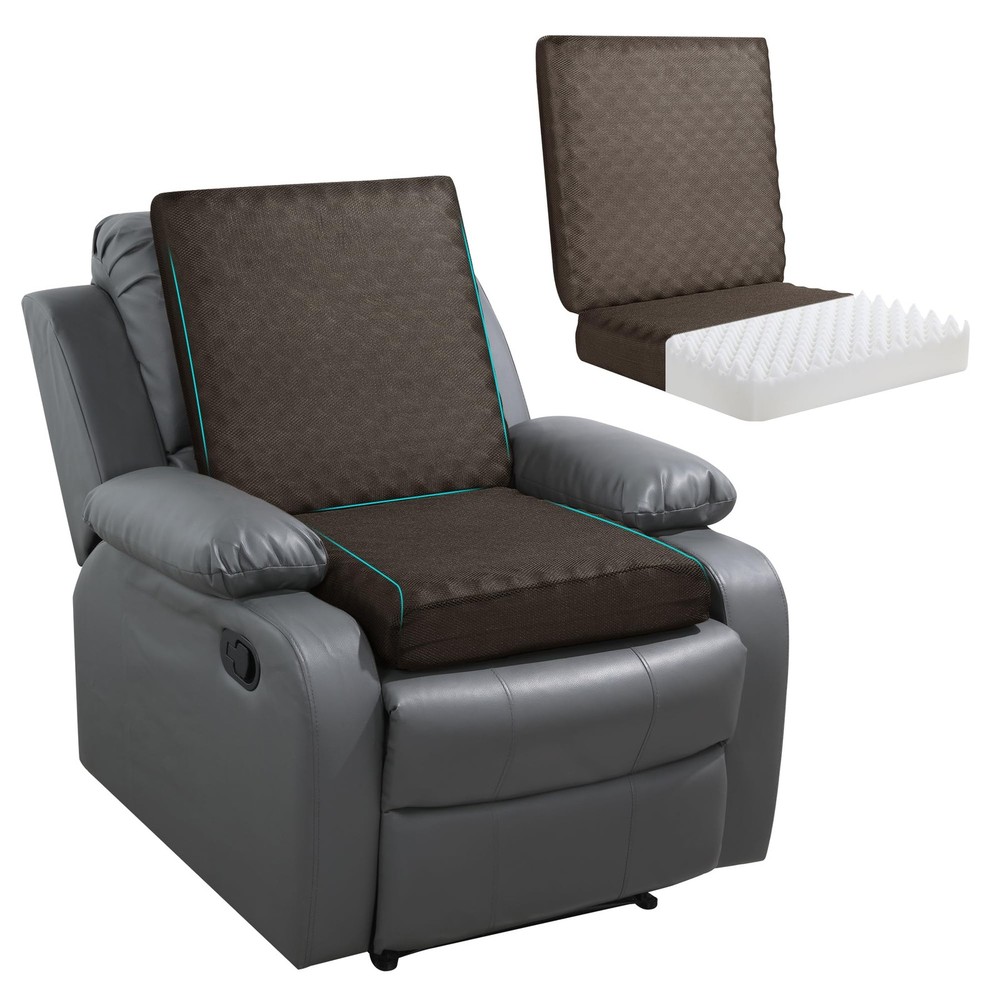 20x20x4 Inch Egg Crate Foam Recliner Cushions Elderly NonSlip Seat Support