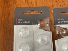 3 Pack Oticon miniFit 8mm Open Domes For Hearing Aids. 24 Domes Total.