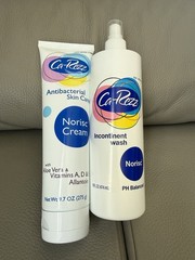 Ca-Rezz Antibacterial Skin Care Norisc Cream 9.7 + Incontinent Wash Norisc 16flo