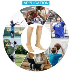 (5 Pairs) S-XXL Compression Socks Stocking Knee High Graduated Support Men Women