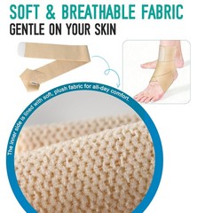 Ankle Support Brace for Men & Women, Adjustable Compression Strap for Sprains,