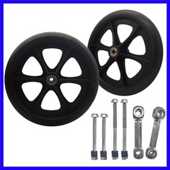 2 Pack Wheelchair Wheel – Environmentally Friendly PU material, 8 Inch Solid …