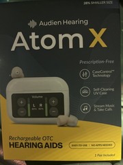 Audien Hearing ATOM X -Rechargeable OTC Hearing Aids – Latest Model Brand New