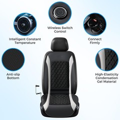 Upgraded Cooling Car Seat Cushion 8 Turbo Fans 12V-24V Ventilated Cooling Sea…