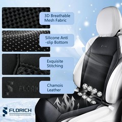 FLORICH Cooling Car Seat Covers with Blowing & Suction,8 Turbo Summer Driving