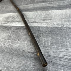 Natural Hardwood Walking Stick Cane Rustic Handcrafted Hiking Staff 35 Inch Bark