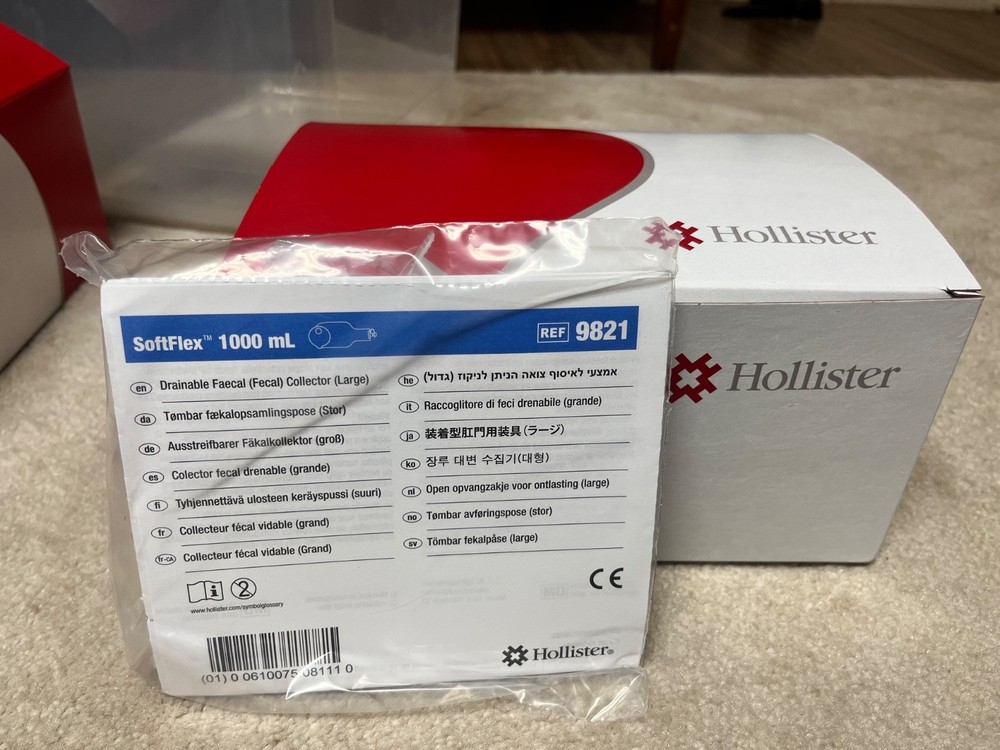 Hollister 9821 SoftFlex Drainable fecal collector. New in Sealed package