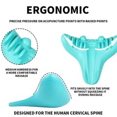 2pcs Relief Neck Traction Device – Pain Cervical Chiropractic Massage Pillow