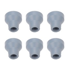 19mm 6pcs Rubber Cane Tips Wear Resistant Stable Heavy Duty Soft Rubber Crutch