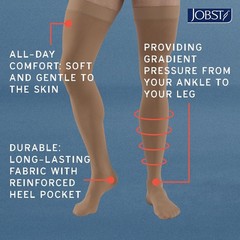 Relief Knee High Graduated Compression Socks, 30-40 mmHg – Comfortable Unisex…