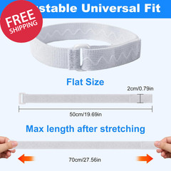 4 Pcs Catheter Leg Bag Straps, Anti-Slip Urinary Drainage Bag Straps with Adjust