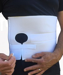 Stoma Support Ostomy Hernia Belt for Colostomy Bag Ab. Binder w/ Stoma Opening