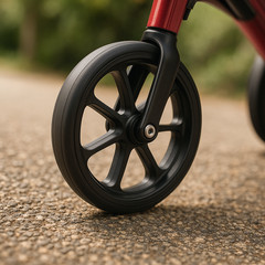 Vitopa Rollator Walker w/ Seat 350lb 8in Wheel Foldable