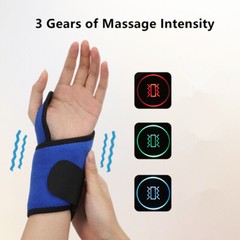 USB Electric Heated Wrist Massage Vibration Relaxation Pain Relief Health Brace
