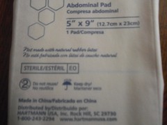 Sorbalux ABD Abdominal Sterile Pads 25 Count 5″ x 9″