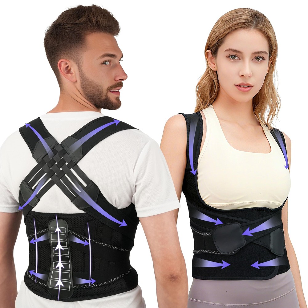 SFSSCDF Back Brace Posture Corrector for Women and Men Vertical M