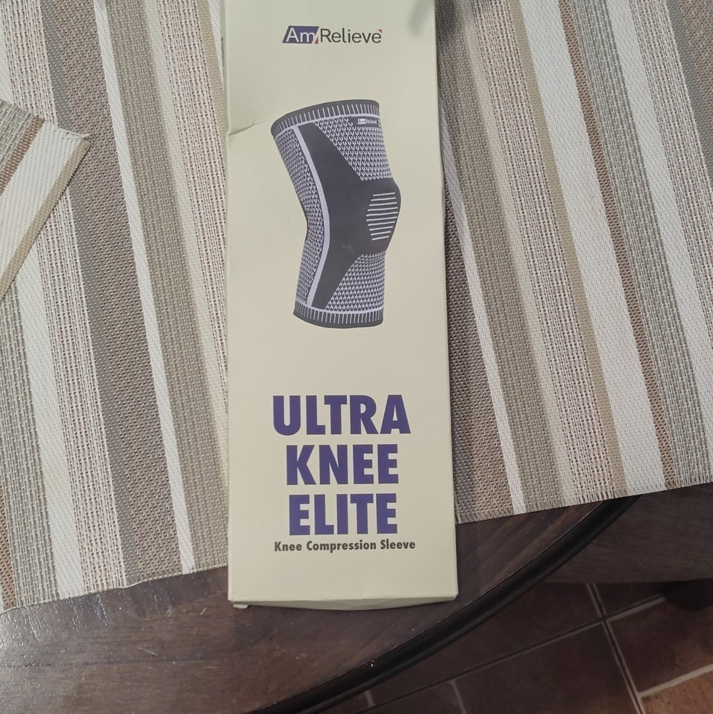 AmRelieve Ultra Knee Elite Knee Compression Sleeve XX-Large Black Washable