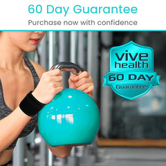 Vive Wrist Support Wrap (2 Pack) – Band for Tennis, Working Out, Golf & Sports –