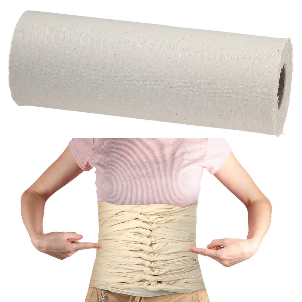 Hahafelt Bengkung Postpartum Belly Binding Wrap Traditional White Unbleached …