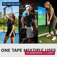 PreCut Kinesiology Tape for Shoulder (20 Pcs) – Waterproof Breathable Athleti, E