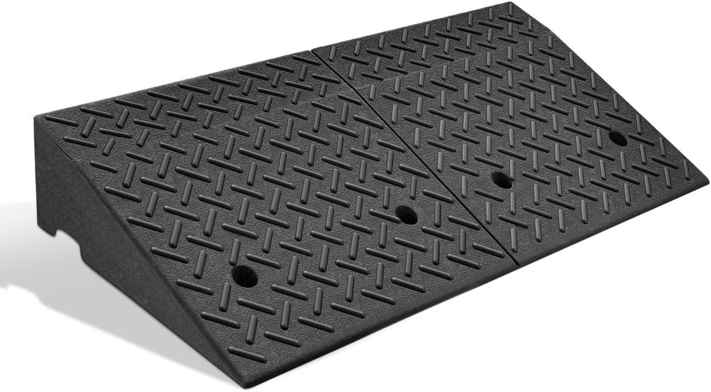 Heavy Duty 5.7″ Rubber Curb Ramp for Driveways, Loading Docks & Vehicles
